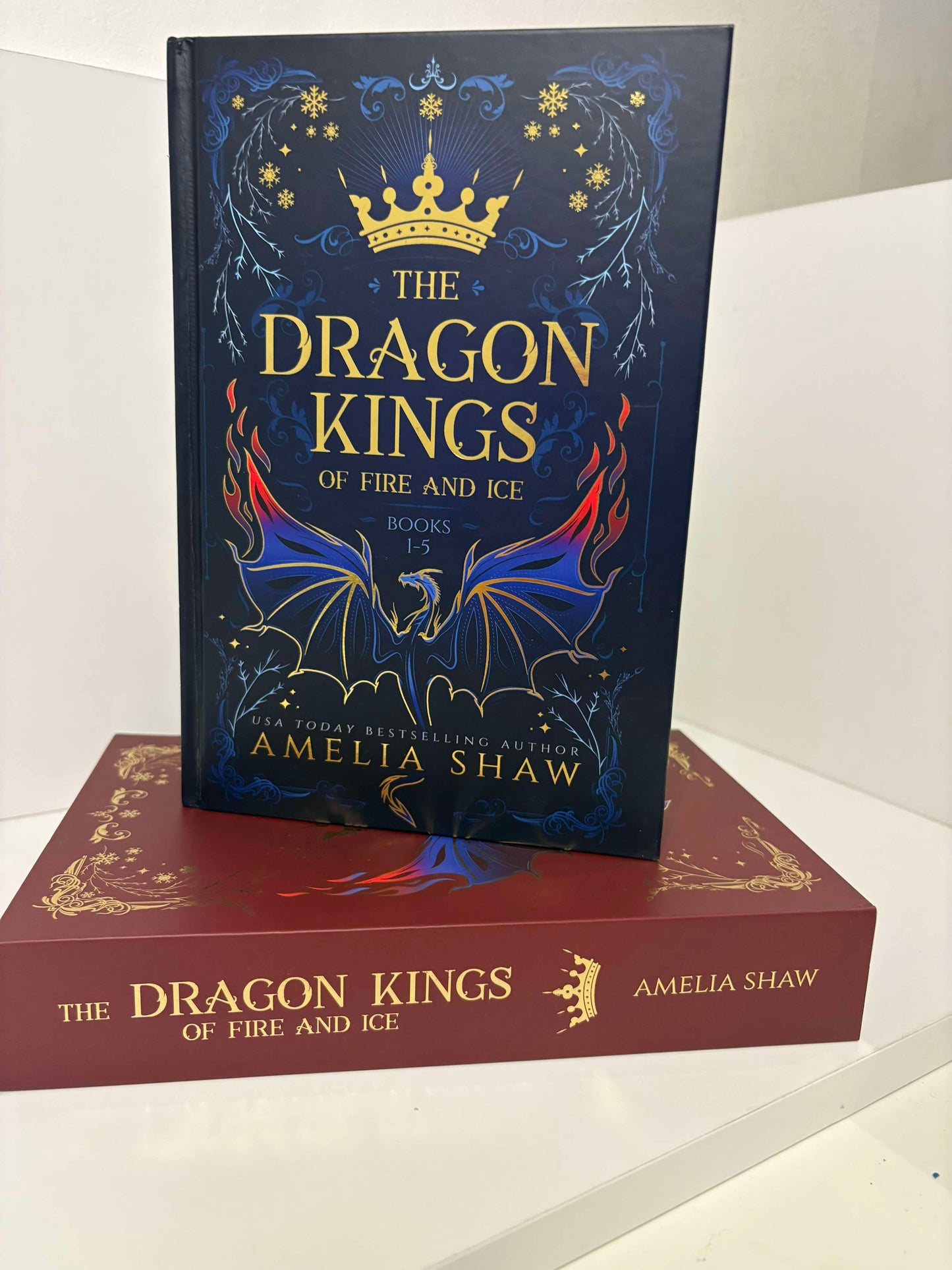 Signed Hardback - The Dragon Kings of Fire and Ice by Amelia Shaw