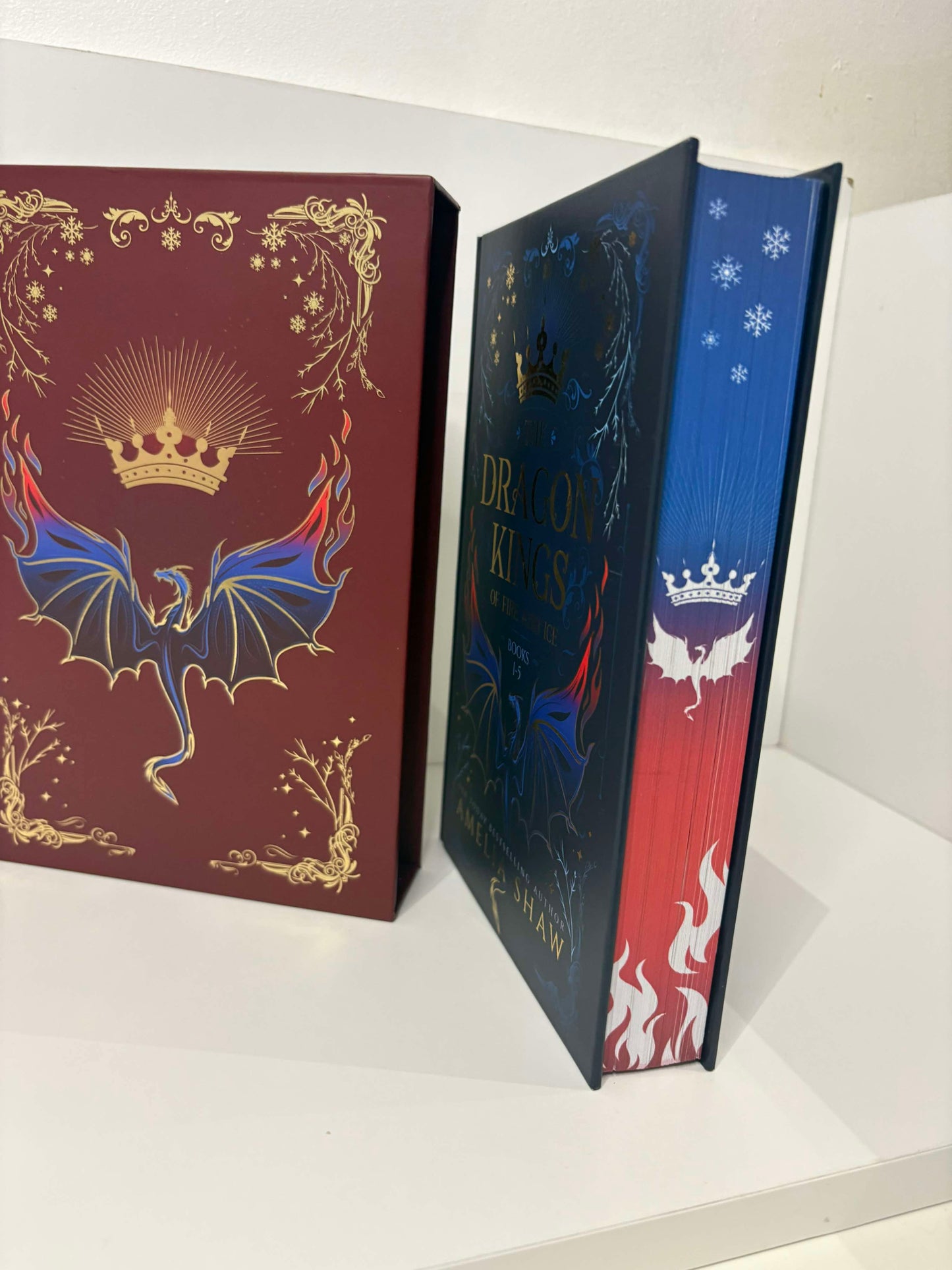 Signed Hardback - The Dragon Kings of Fire and Ice by Amelia Shaw