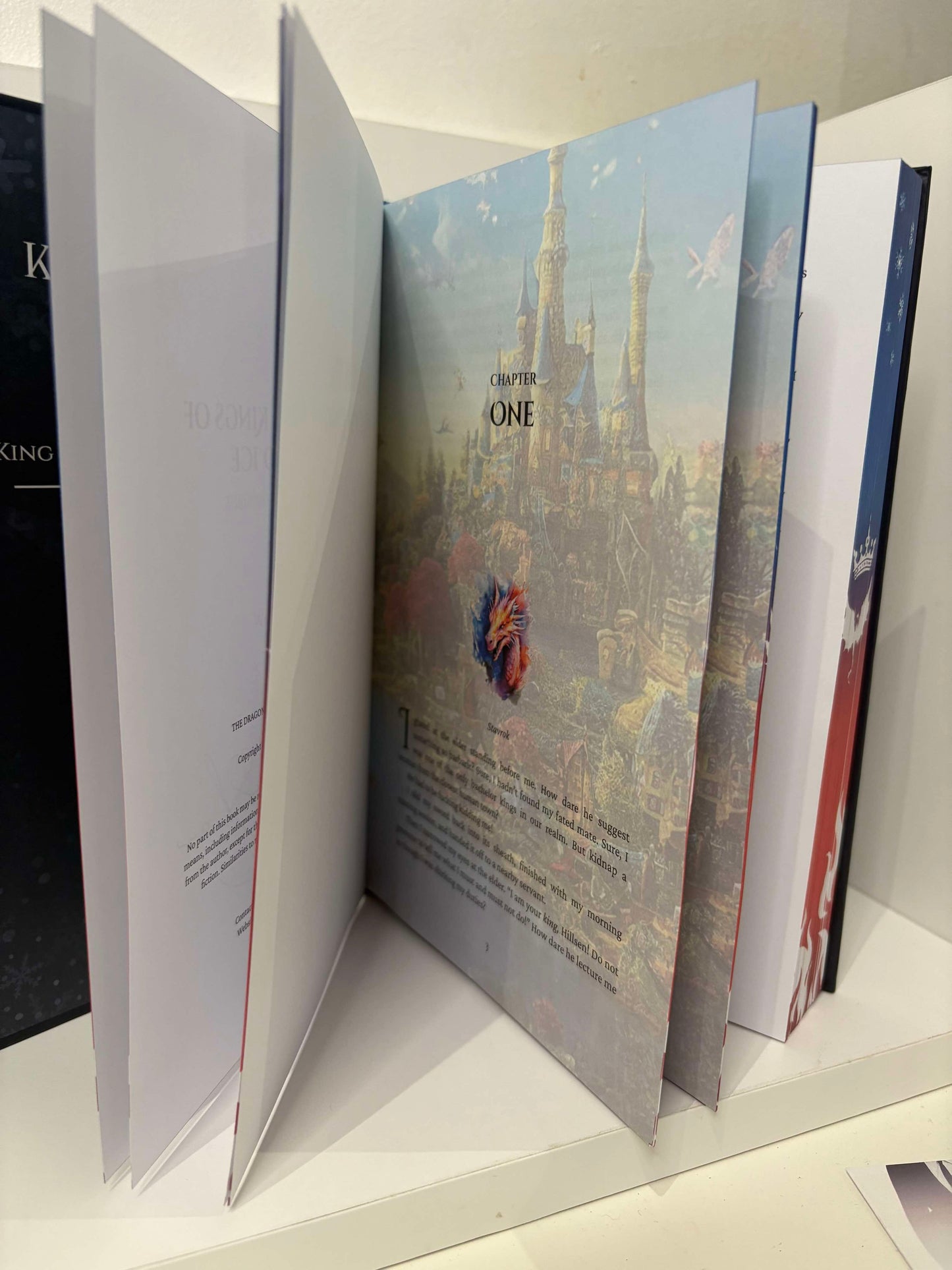 Signed Hardback - The Dragon Kings of Fire and Ice by Amelia Shaw