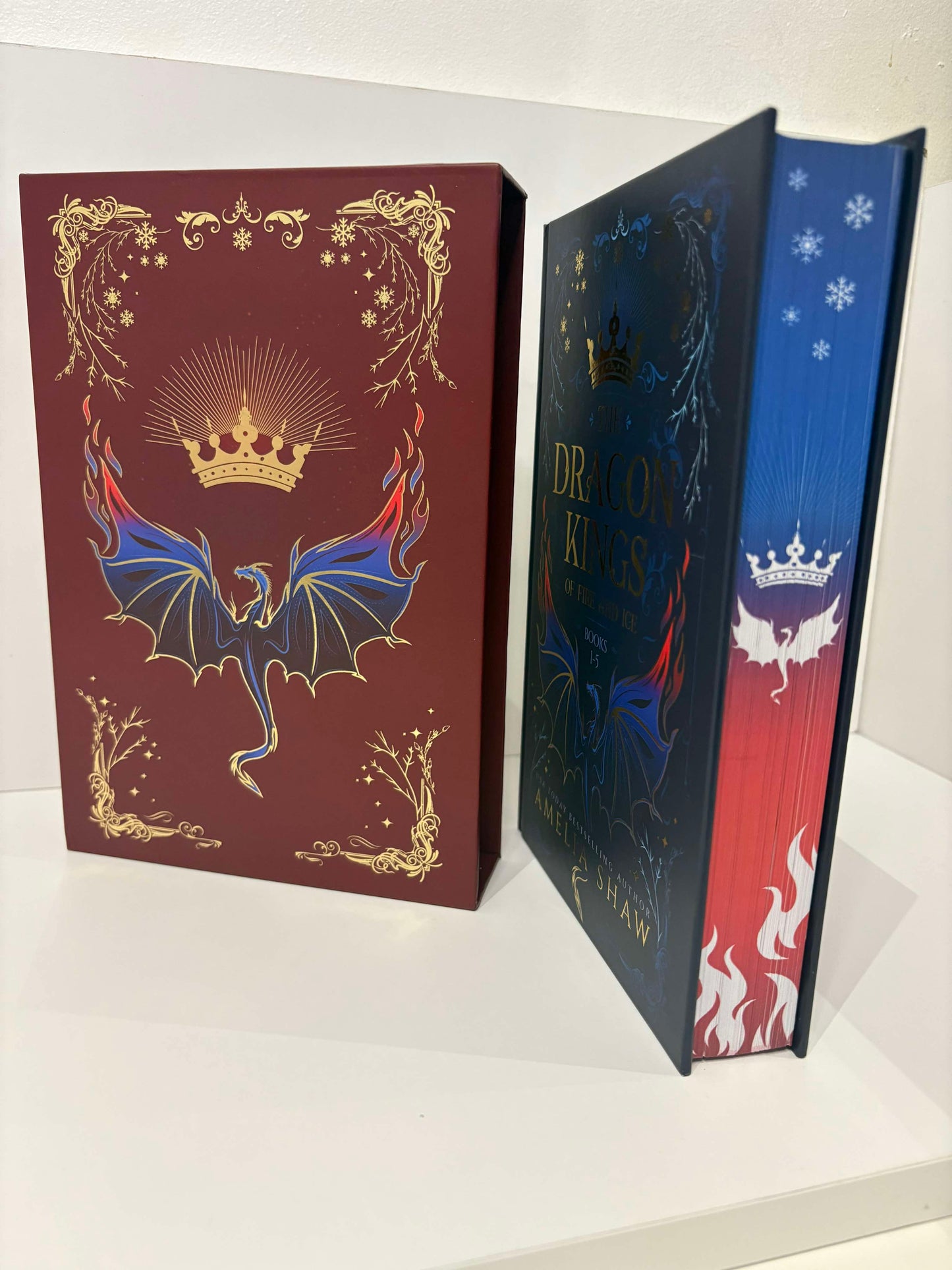 Signed Hardback - The Dragon Kings of Fire and Ice by Amelia Shaw