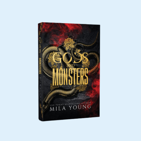 Pre Order: Signed Hardback -Gods and Monsters Sprayed Edges by Mila Young