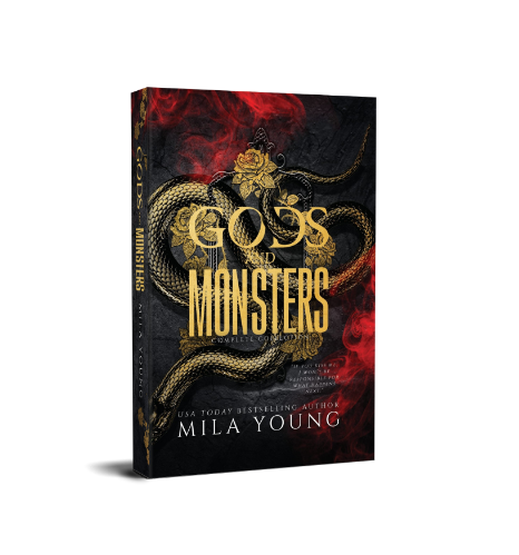 Signed Hardback -Gods and Monsters Sprayed Edges by Mila Young